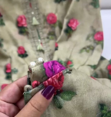 2pc Soft Slub Khaddar Stitched